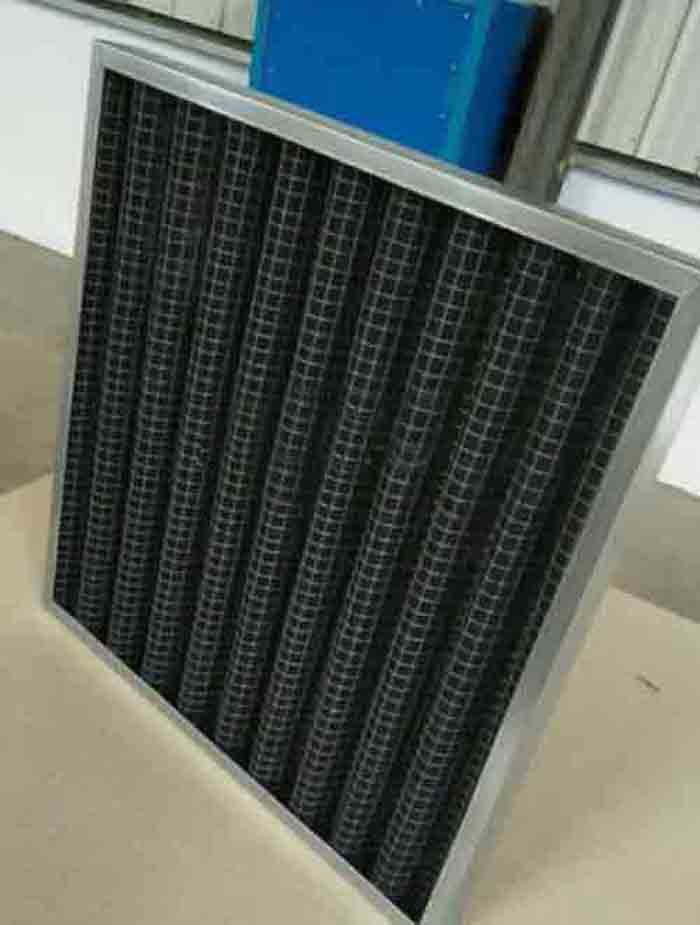 折叠式活性炭过滤器也叫活性炭纤维过滤器，活性炭空气过滤器