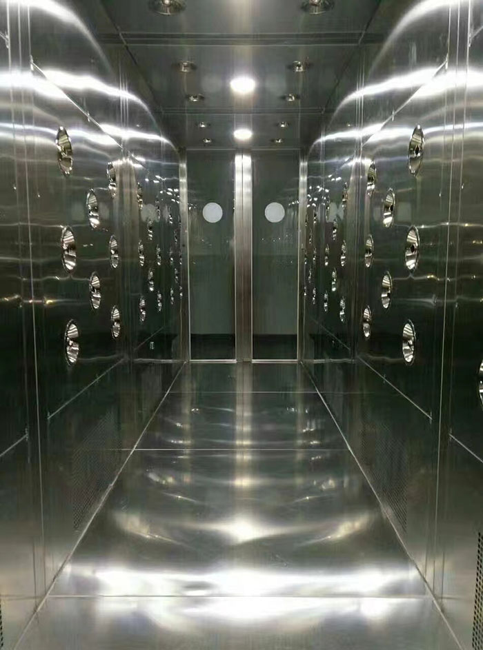 检查风淋室风机是否正常工作，是否有异物堵塞。