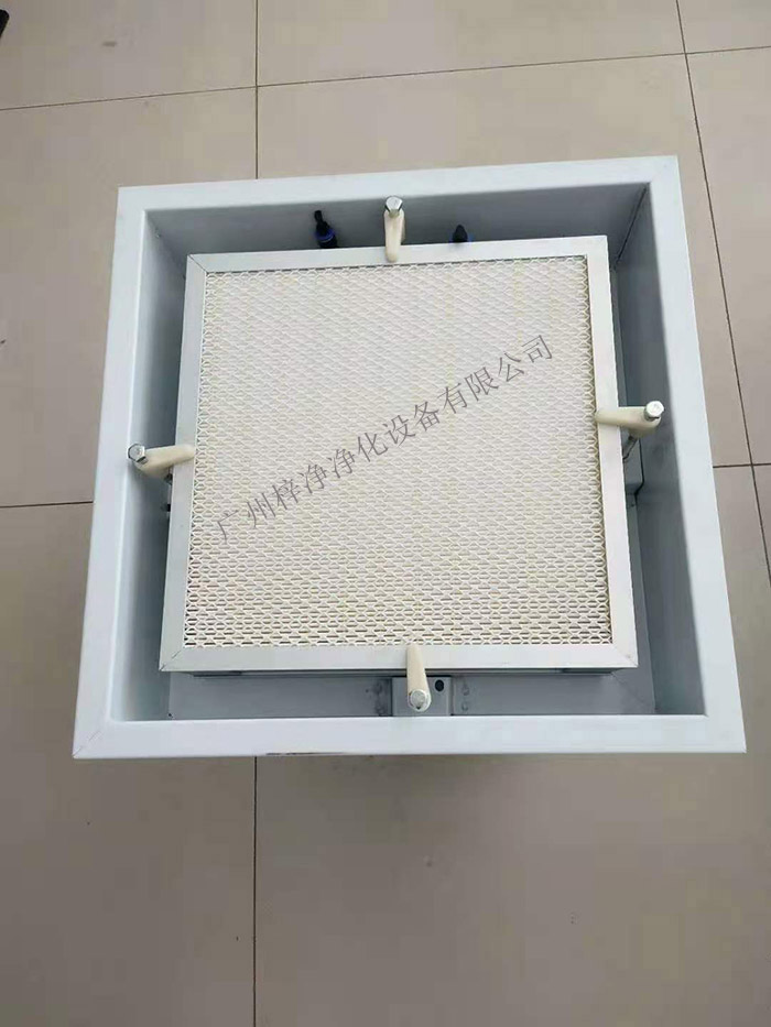 将高效过滤器安装在送风口内部